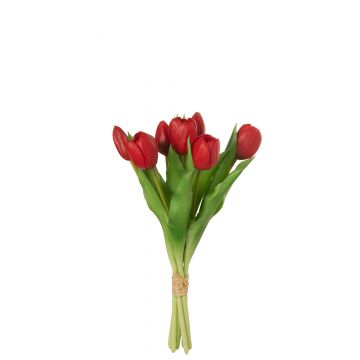 Bouquet tulipes 7pieces pu rouge small