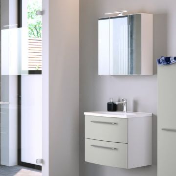 Ensemble salle de bains Gene 2 60cm - blanc/gris clair