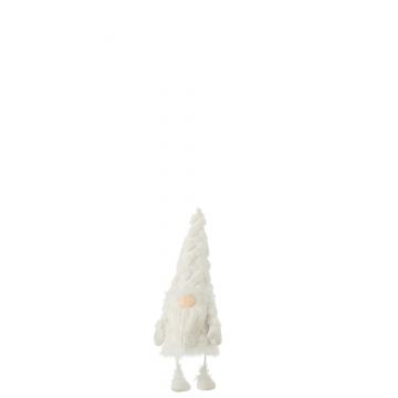 Lutin barbe blanche debout qui bouge textile blanc small