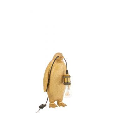 Lampe pingouin resine or small