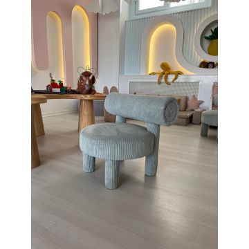Atelier Del Sofa Wing Chair | 100% Hornbeam Wood Frame | Blue