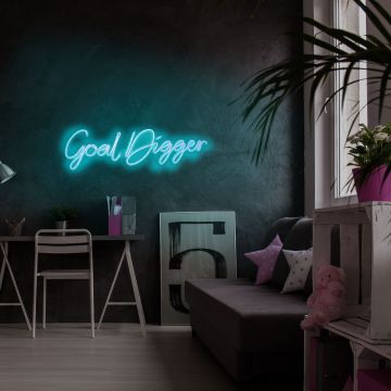 Neonverlichting Goal Digger - Wallity reeks - Turquoise
