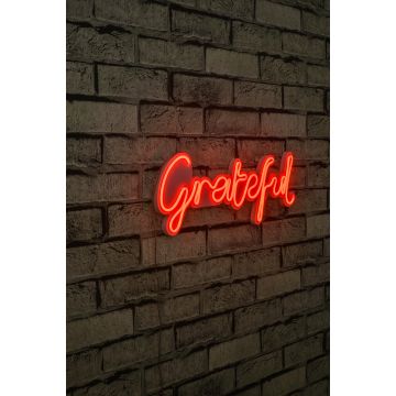Neonverlichting Grateful - Wallity reeks - Rood