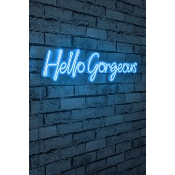 Neonverlichting Hello Gorgeous - Wallity reeks - Blauw