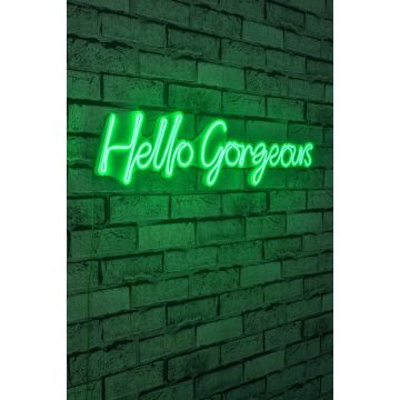 Neonverlichting Hello Gorgeous - Wallity reeks - Groen