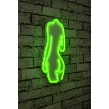Fesses éclairées au néon - Série Wallity - Vert