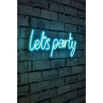 Neonverlichting Let's party - Wallity reeks - Geel