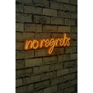 Neonverlichting No Regrets - Wallity reeks - Geel