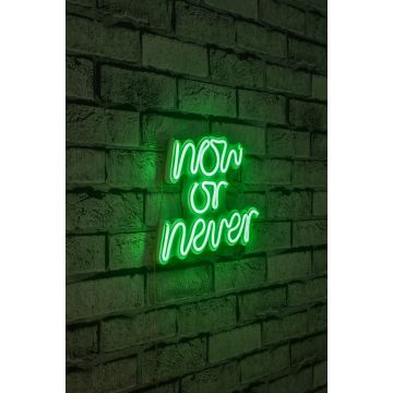 Neonverlichting Now Or Never - Wallity reeks - Groen