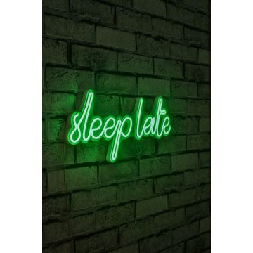 Neonverlichting Sleep Late - Wallity reeks - Groen