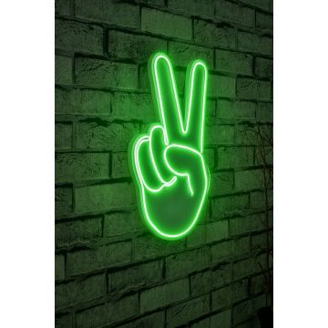 Neonverlichting Peaceteken - Wallity reeks - Groen