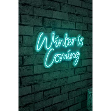 Neonlichten winter is coming - Wallity serie - turquoise 