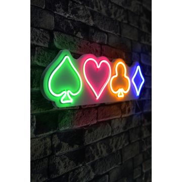 Neonverlichting kaartspel - Wallity reeks - Multikleur