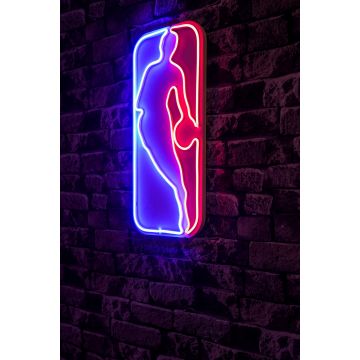 Neon lichten logo NBA - Wallity serie - Blauw/rood