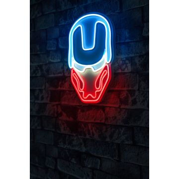 Neonverlichting Iron Man - Wallity reeks - Blauw/rood