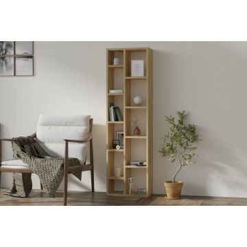 Moderne boekenplank met veel opbergruimte | Sapphire Oak