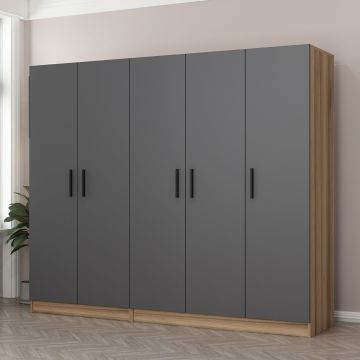 Armoire moderne anthracite | Woody Fashion