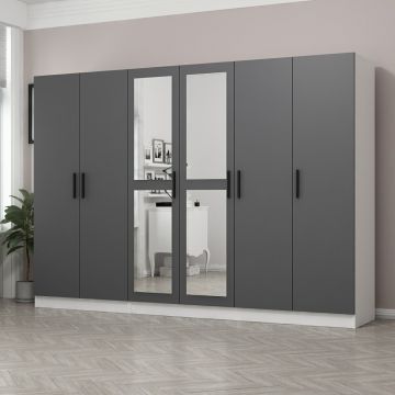 Woody Fashion 100% mélaminé armoire | Anthracite