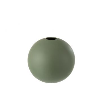 Vase boule ceramique vert large