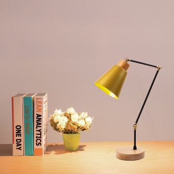 Lampe de table contemporaine en or - Décor épuré et sophistiqué