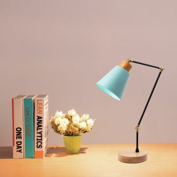 Moderne Turquoise Tafellamp | Strak en Statement-Making Decor
