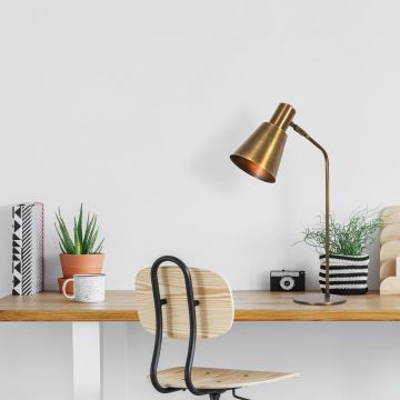 Lampe de table vintage moderne | Éclairage décoratif élégant | 14 x 28 cm