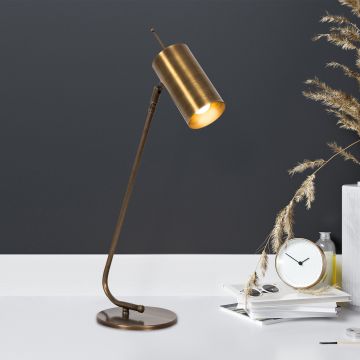 Moderne Tafellamp | Strak, Geraffineerd Ontwerp | Vintage Kleur | 55cm Lang