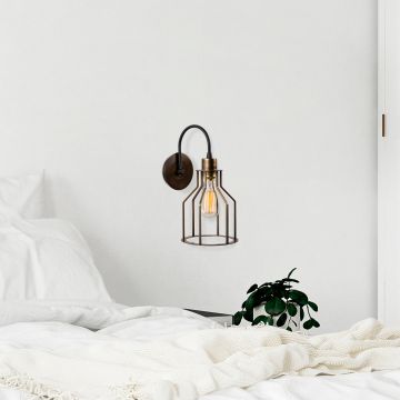 Strakke zwarte vintage wandlamp - moderne decoratie voor elke ruimte!