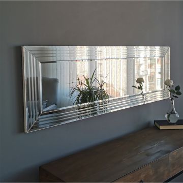 Locelso Miroir argenté | 120x40x2 cm | 100% MDF