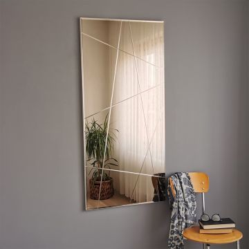 Locelso Miroir réglable | 62x130cm | Argent