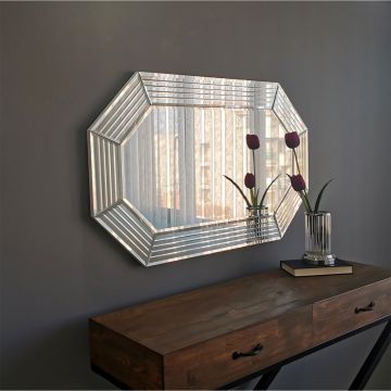 Locelso Miroir argenté | 100% MDF | 100x60x2 cm