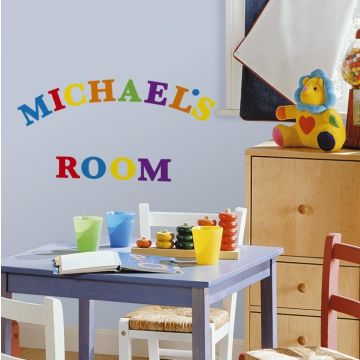 RoomMates stickers muraux - Lettres colorées