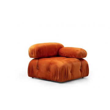 Atelier Del Sofa | 1-Seat Sofa | Beuken Houten Frame | Oranje
