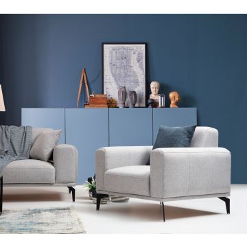 Wing Chair | Modern en Stijlvol | Licht Grijs | Beukenhouten Frame