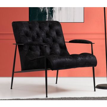 Artie Wing Chair - Beukenhouten frame, polyester stof, 75x80x85 cm