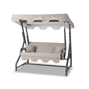 Woody Fashion Double Swing Chair - Anthracite Grey