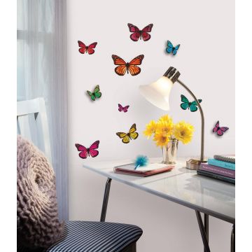 RoomMates muurstickers - 3D Vlinders