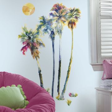 RoomMates stickers muraux - Palmiers en aquarelle