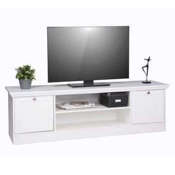 Tv-meubel Landwood 160cm landelijk - wit