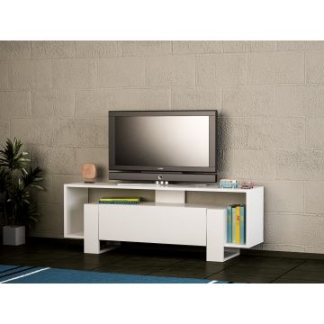 Houten Fashion TV-meubel | 120cm Breedte | 18mm Dikte | Wit