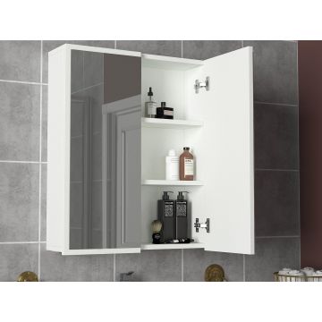 Woody Fashion Bathroom Cabinet | 100% Melamine Coated | 18mm Thick | 60cm x 77cm | White