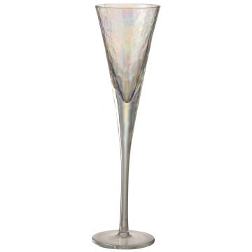 Champagneglas oneffen glas transparant
