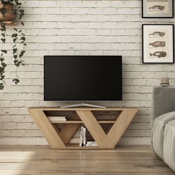 Woody Fashion TV-meubel | 100% Melamine | Eik | 110x40x30cm