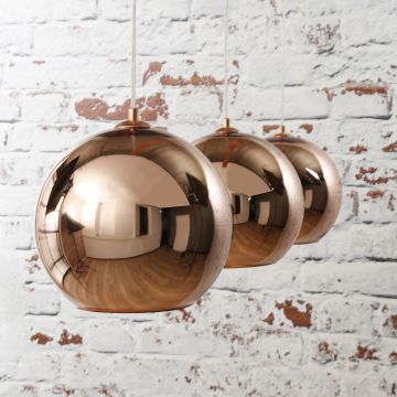 Hanglamp Globe - koper
