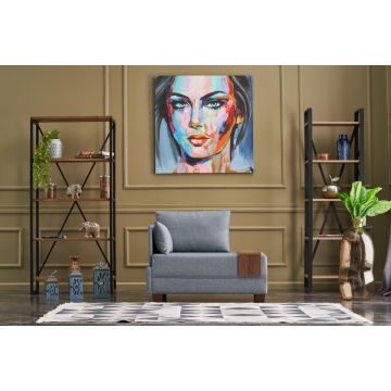 Relaxfauteuil Del Sofa | 100 x 75 x 80 cm | Lichtblauw