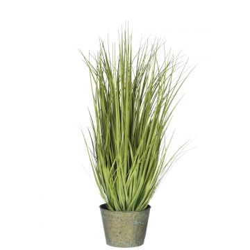 Grassen wild in pot metaal groen plastiek groen large