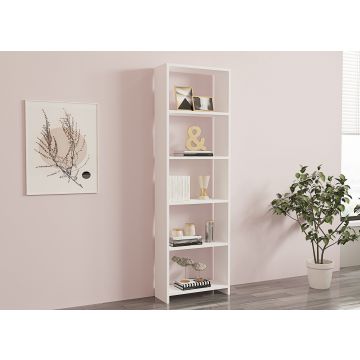 Bibliothèque Fashion en bois 160cm - Blanc