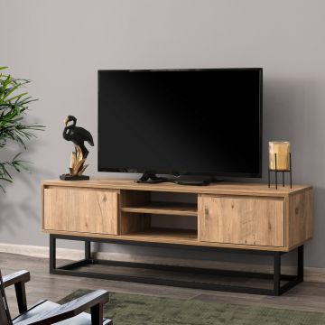 Tv-meubel Abigail 140 cm-pijnboom