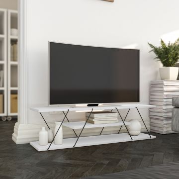Tv-meubel Enola-wit/zwart