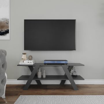 TV-meubel - 100% Melamine - Antraciet